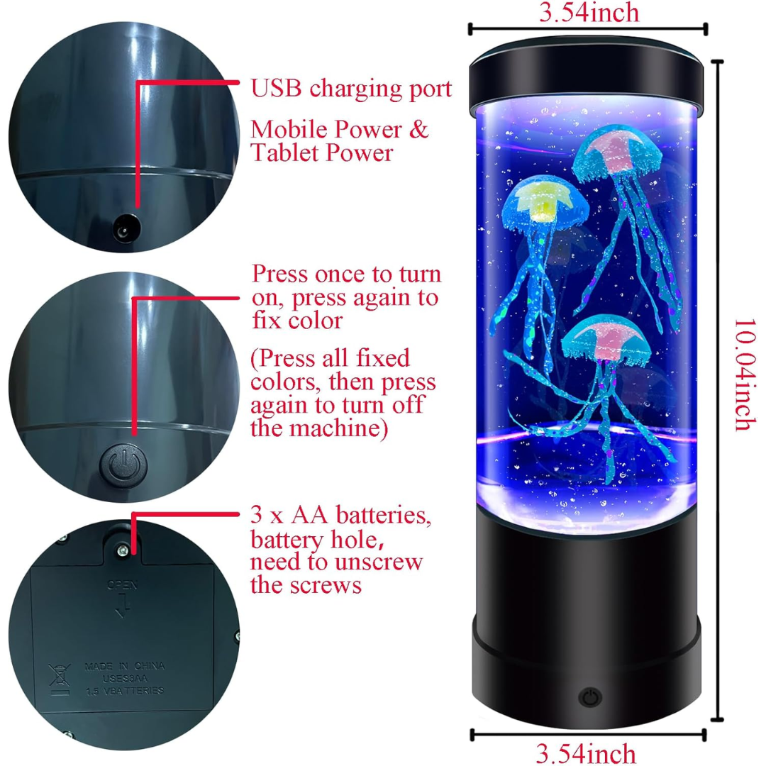 Multicolored Jellyfish Lamp